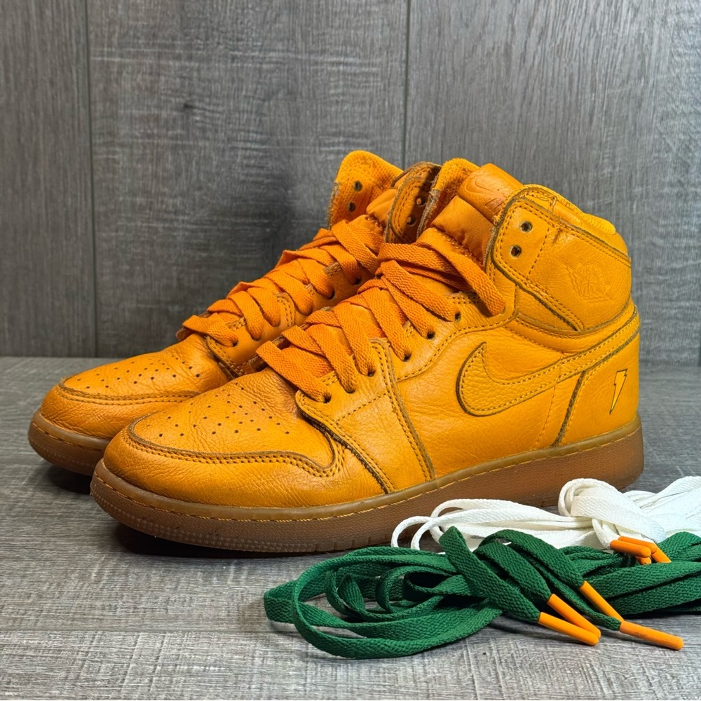 Nike Air Jordan 1 Retro High OG Size 7Y (Womens 8.5) Shoes Gatorade Orange Peel